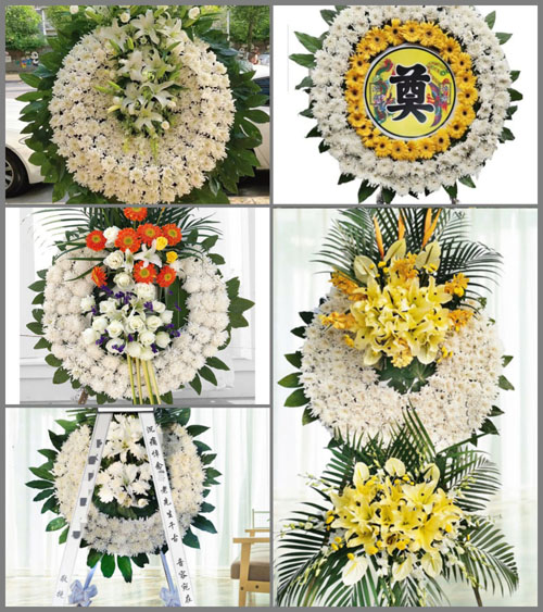 湖南永州祁阳县白水镇沙子岭村花圈速递